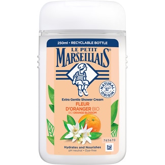 LE PETIT MARSEILLAIS Bio moisturising and nourishing bath gel with orange blossom flask 250 ml