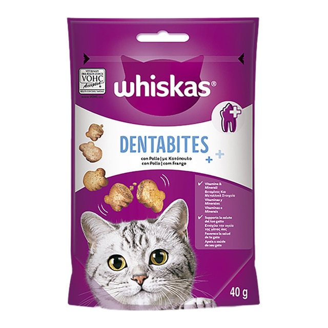 Snack para gatos Whiskas Dentabites Salud Oral 40 g