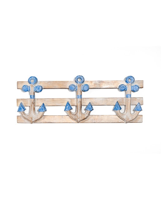 Placa madera 3 anclas