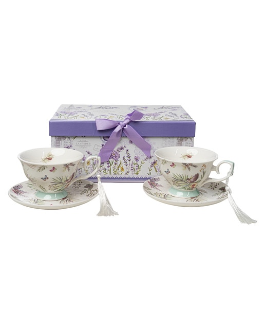 Estuche 2 tazas te + platos 220 ml