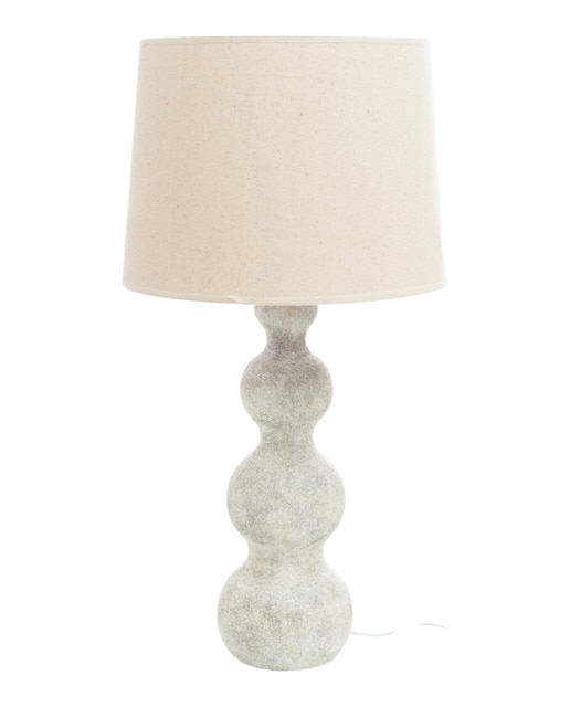 Lampara ceramica c pantalla 220v. e27
