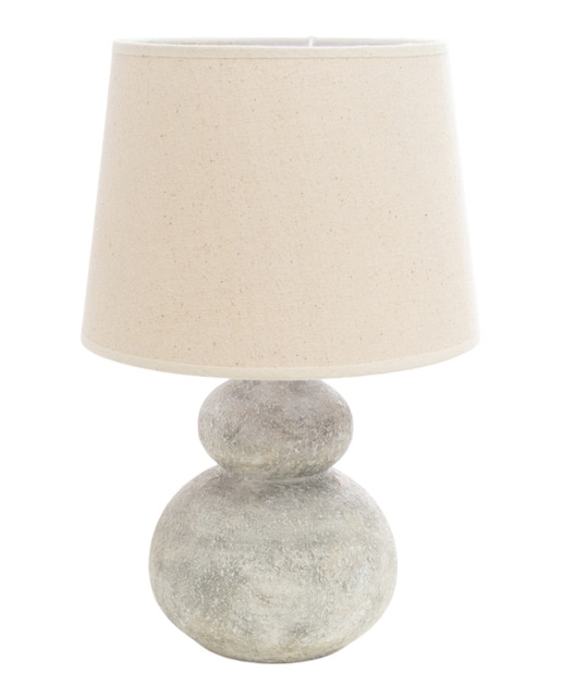 Lampara ceramica c pantalla 220v. e27