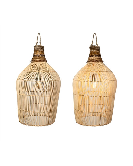Lampara colgante fibras es e27 220-240v