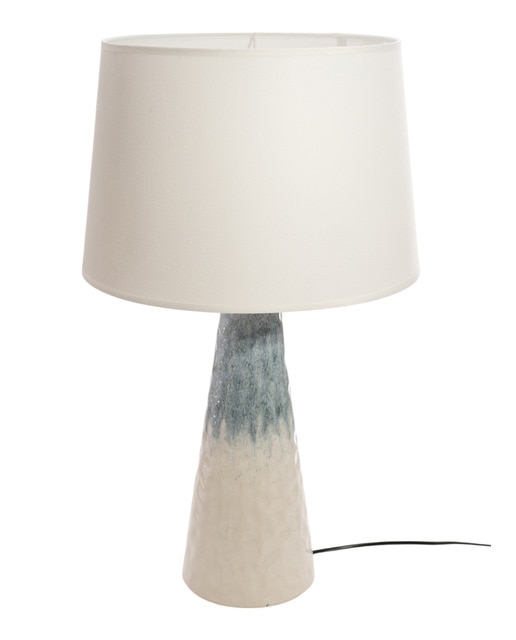 Lampara ceramica c pantalla 220v e27
