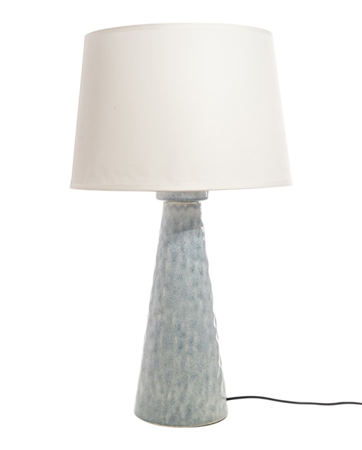 Lampara ceramica c pantalla 220v e27