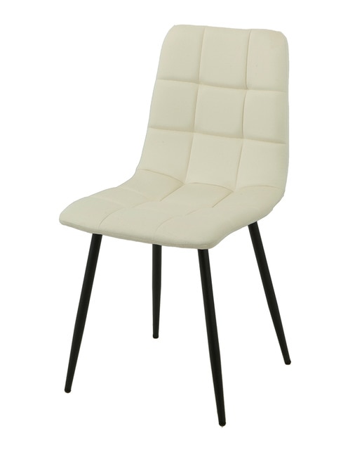 Silla tapizada roto patas metal