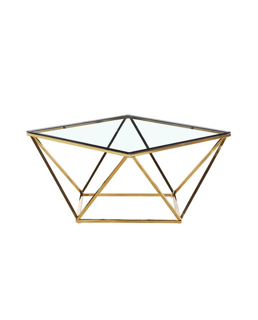 Mesa diamond acero inox vidrio temp.