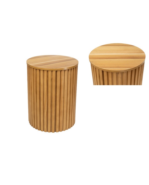 Mesa redda madera acacia+dm