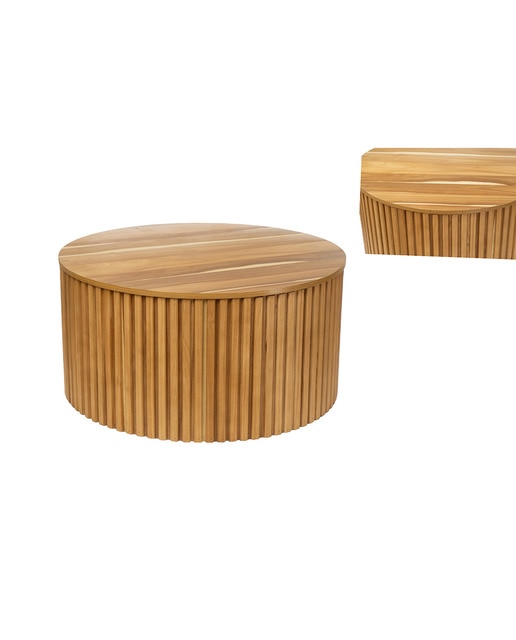 Mesa redda madera acacia+dm