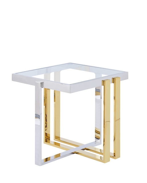 Mesa acero inox vidrio temp