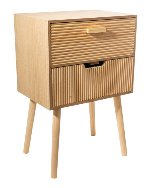 Mesa 2 cajones madera
