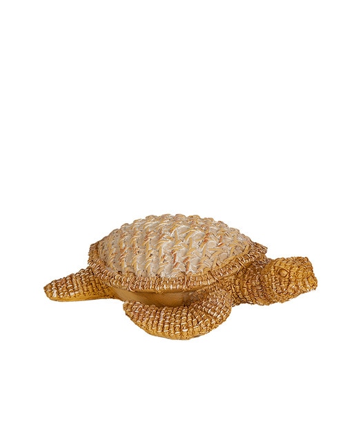 Figura tortuga resina de rattan