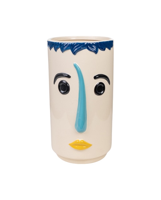 Florero caras ceramica es
