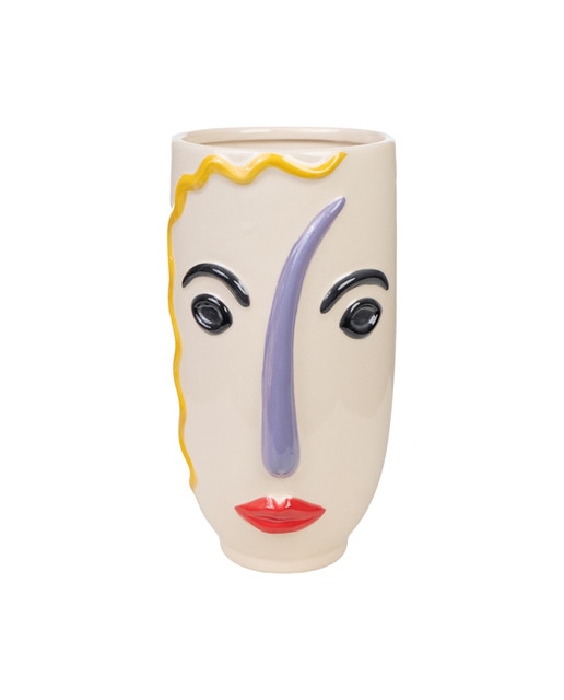 Florero caras ceramica es