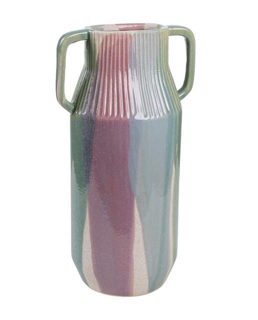 Florero ceramica asas