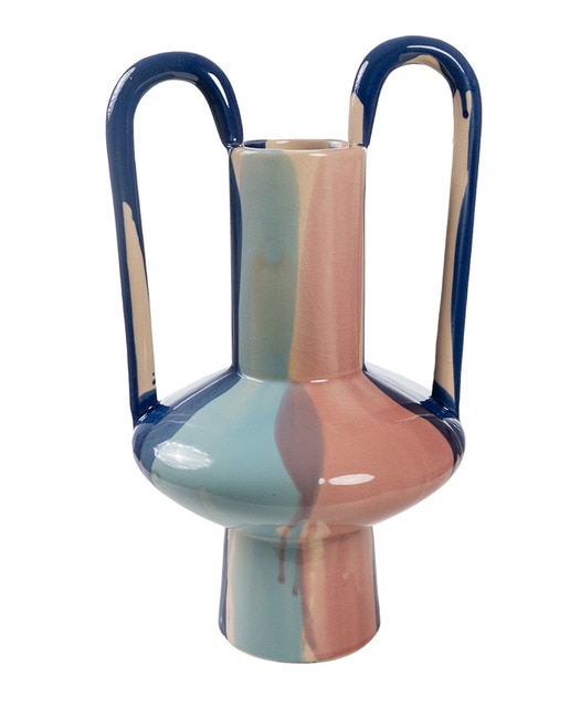 Florero ceramica asas