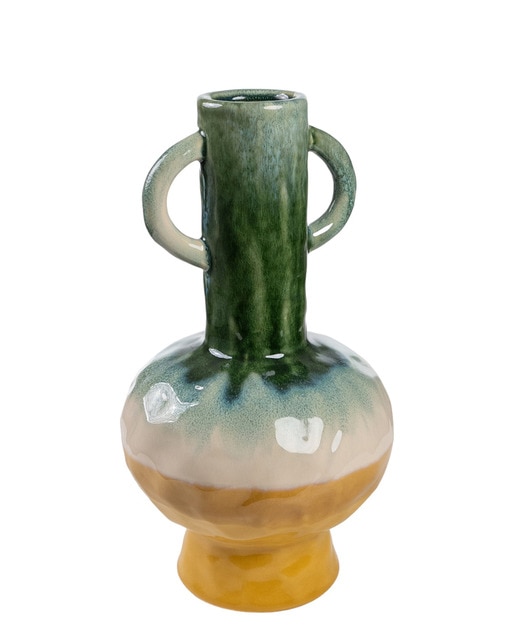 Florero ceramica asas