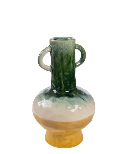 Florero ceramica asas