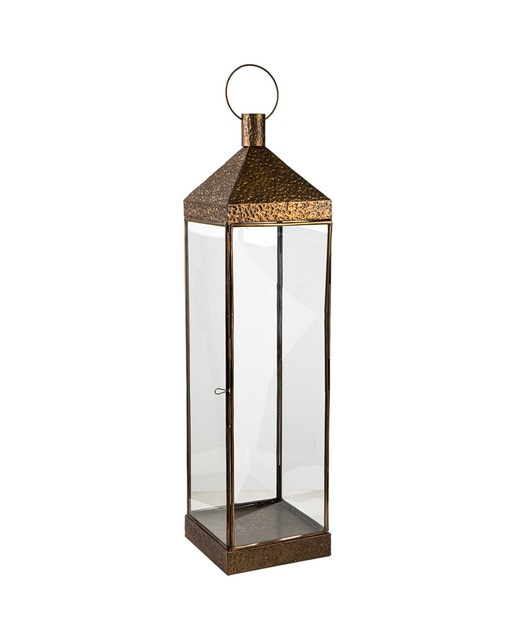 Farol metal suelo antique