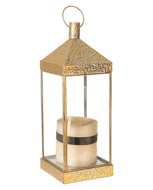 Farol metal suelo antique