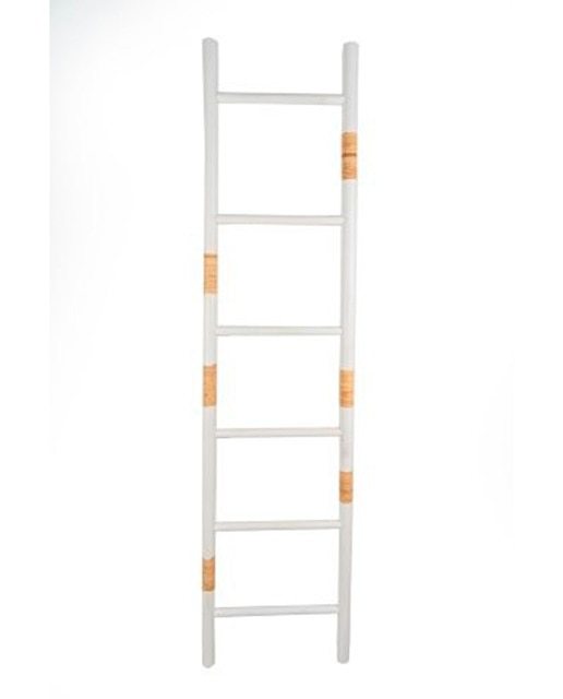 Escalera madera rattan a