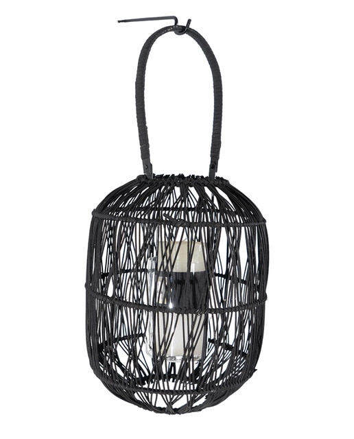 Farol rattan c sop pared metal