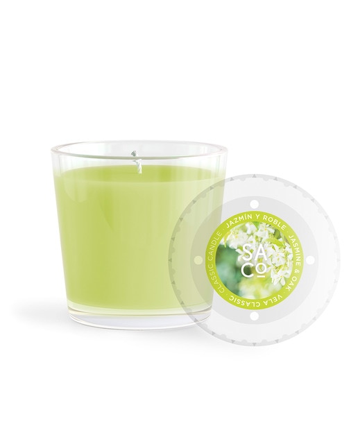 Vela classic jazmín y roble