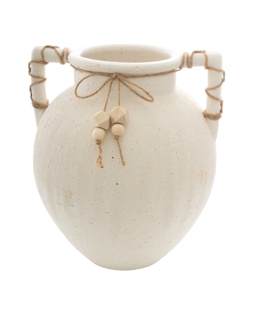 Florero ceramica cuerda