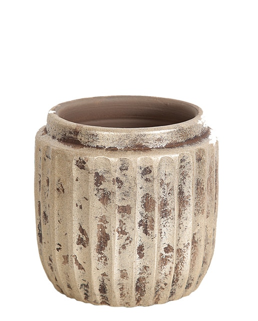 Cubremaceta ceramica rustic