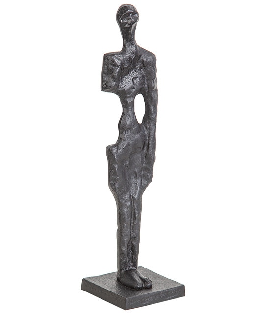 Escultura hombre aluminio