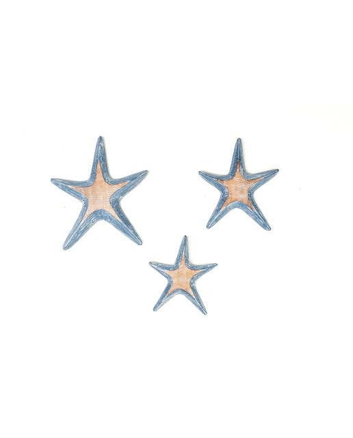 Set 3 estrellas madera