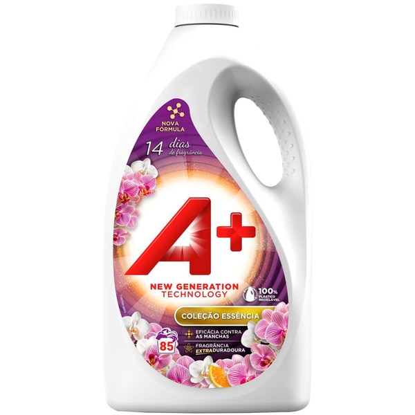 Detergente Máquina Roupa Líquido Essência embalagem 85 doses