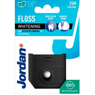 Jordan Fio Dentário Whitening Floss embalagem 25 m