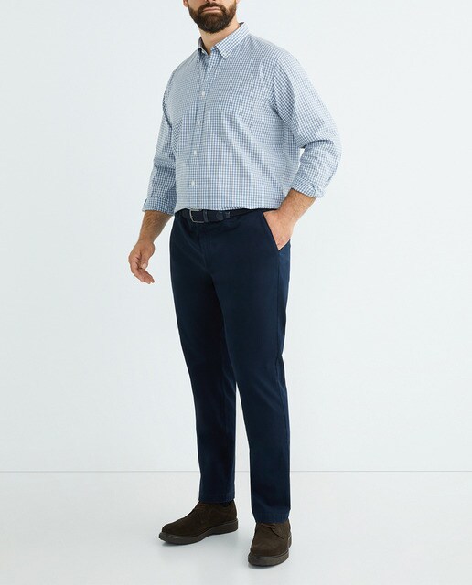 Pantalón de hombre liso sport tallas grandes