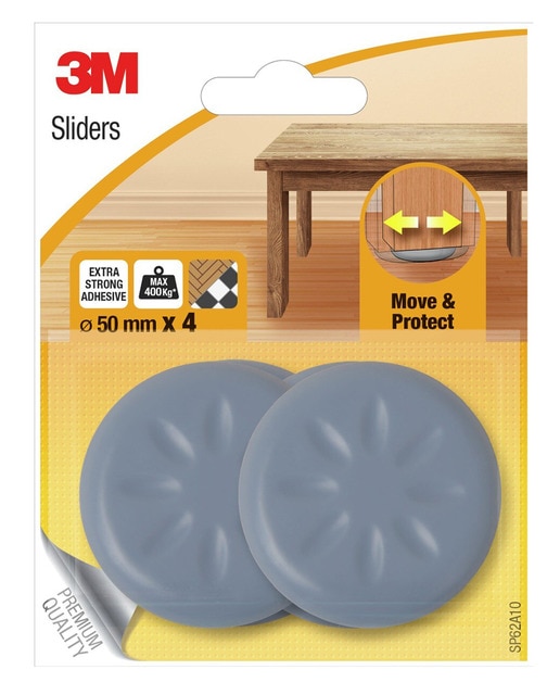 Patín Deslizante Adhesivo Ø 50 mm - 4 Uds