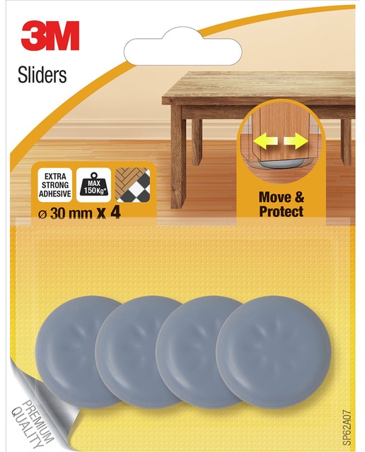Patín Deslizante Adhesivo Ø 30 mm - 4 Uds