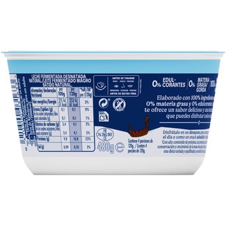 Skyr natural alto en proteína 0% edulcorantes 0% m.g. inspirado en Islandia envase 480 g - Danone