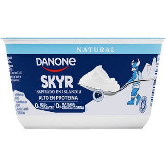 DANONE Skyr natural alto en proteína 0% edulcorantes 0% m.g. inspirado en Islandia envase 480 g