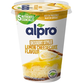 ALPRO Big Pot pflanzliche Soja-Spezialität Käsekuchen mit Zitrone, glutenfrei, laktosefrei Behälter 400 g