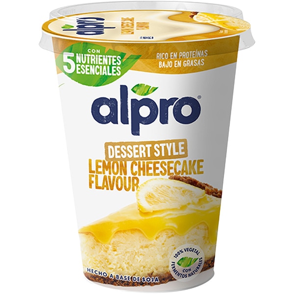 Big Pot pflanzliche Soja-Spezialität Käsekuchen mit Zitrone, glutenfrei, laktosefrei Behälter 400 g