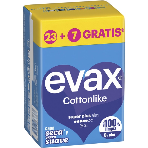 Cottonlike Binde mit Flügeln Super Plus Tasche 30 Einheiten