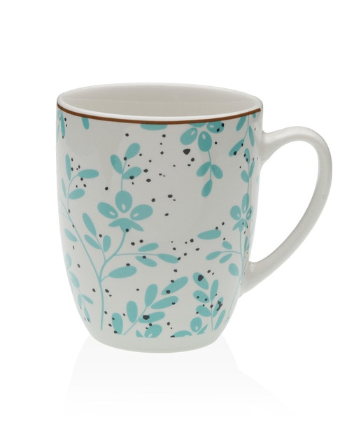 Bol flores  de porcelana