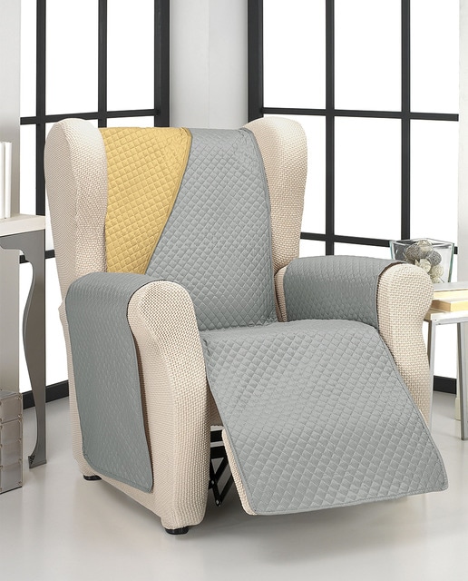 Funda de Sofá Acolchado Reversible Chaise Longue Dimond