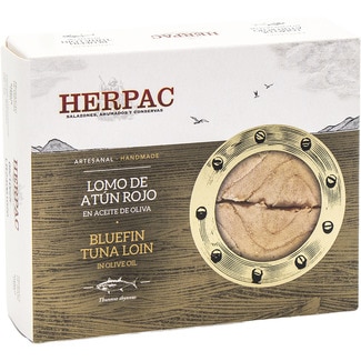 HERPAC artisan red tuna loin in olive oil tin 245 g
