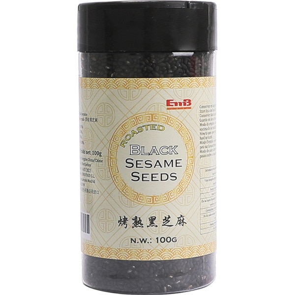 Toasted black sesame seeds can 100 g