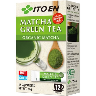 ITO EN Grünes Matcha-Teepulver organic 12 Stück Paket 24 g
