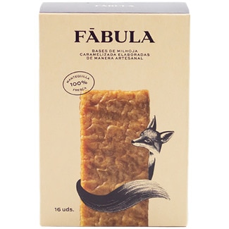 FABULA caramelized mille-feuille bases 16 units case 160 g