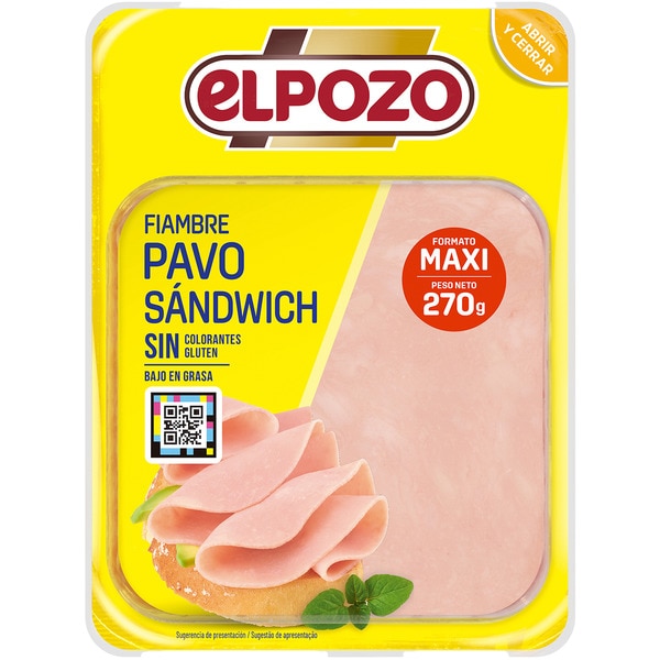 Maxi-Putenaufschnitt für Butterbrote in Scheiben glutenfrei Behälter 270 g