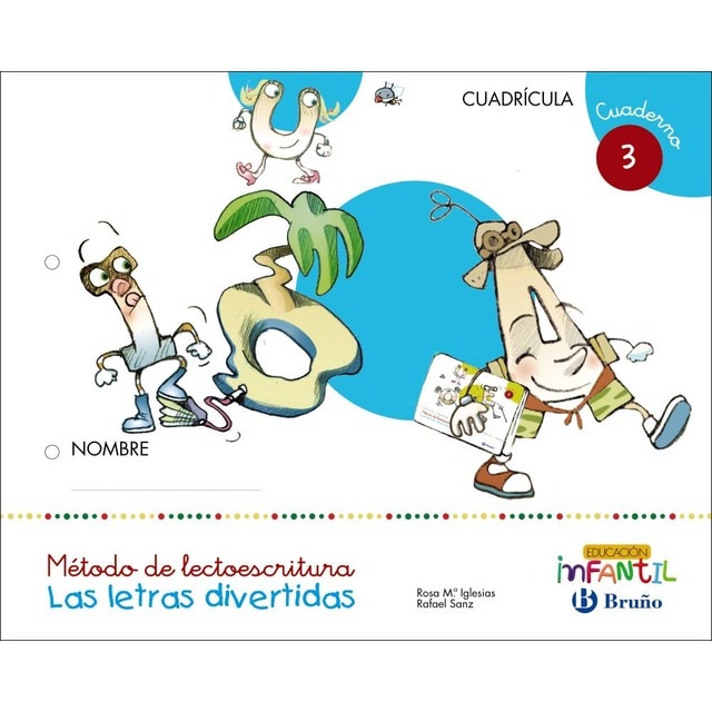 Las letras divertidas Cuadrícula Cuaderno 3