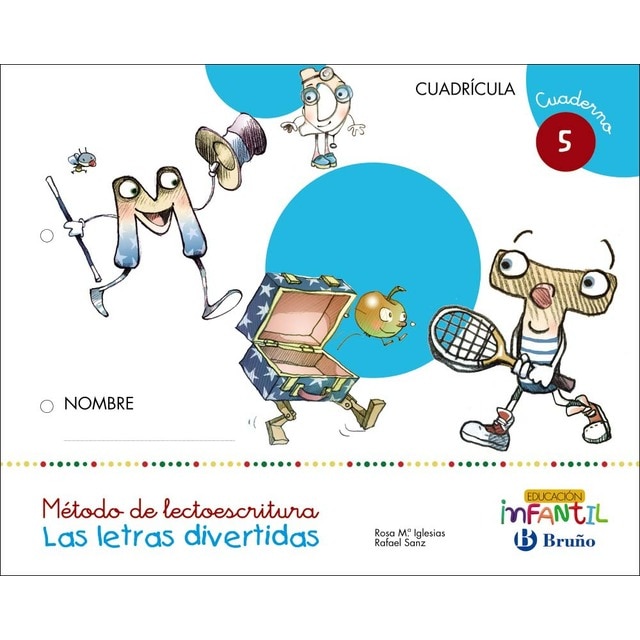 Las letras divertidas Cuadrícula Cuaderno 5